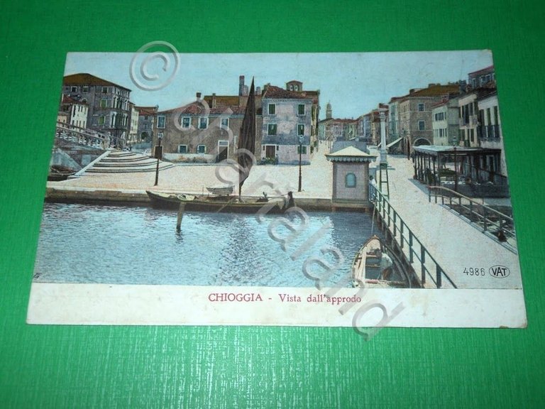 Cartolina Chioggia - Vista dall' approdo 1910 ca
