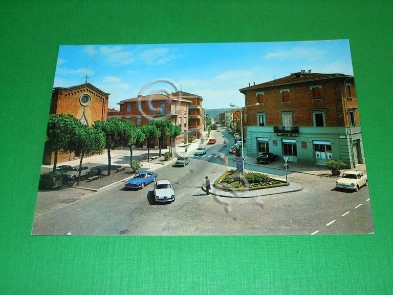 Cartolina Chiusi Scalo - Piazza Matteotti - Via Cassia Aurelia …