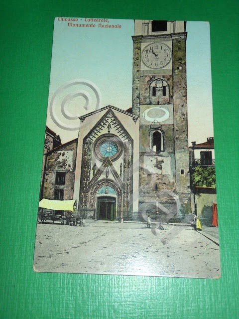 Cartolina Chivasso - Cattedrale Monumento Nazionale 1914