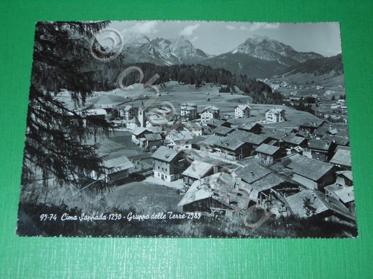 Cartolina Cima Sappada - Gruppo delle Terze 1968