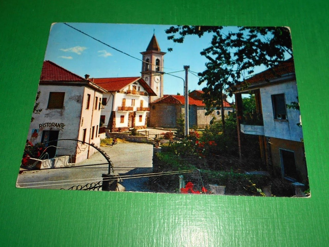 Cartolina Cimaferle - Particolare con Chiesa Parrocchiale 1971.