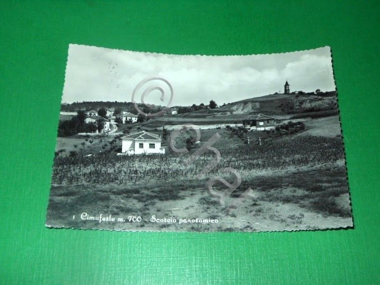Cartolina Cimaferle ( Ponzone ) - Scorcio panoramico 1955 ca