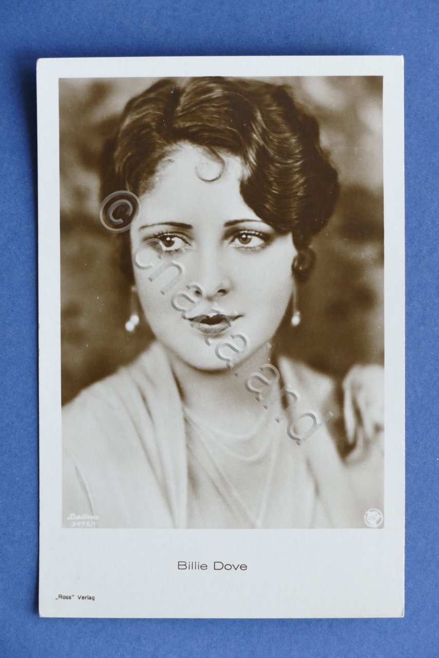 Cartolina Cinema muto - Attrice Billie Dove Anni '20.