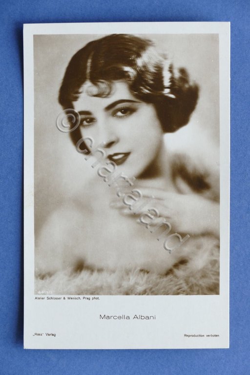 Cartolina Cinema muto - Attrice Marcella Albani - Anni '20.
