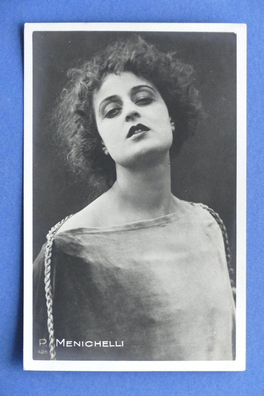 Cartolina Cinema muto - Attrice Pina Menichelli - 1920 ca..