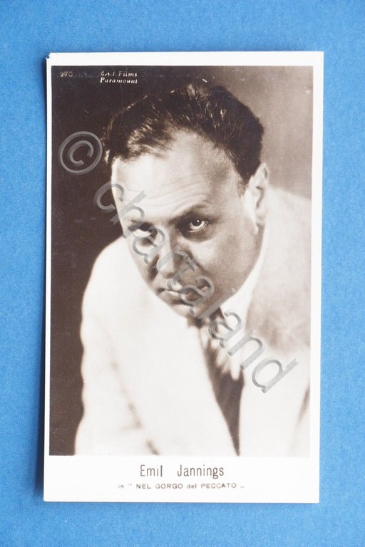 Cartolina Cinema Muto - Emil Jannings - Film Nel gorgo …