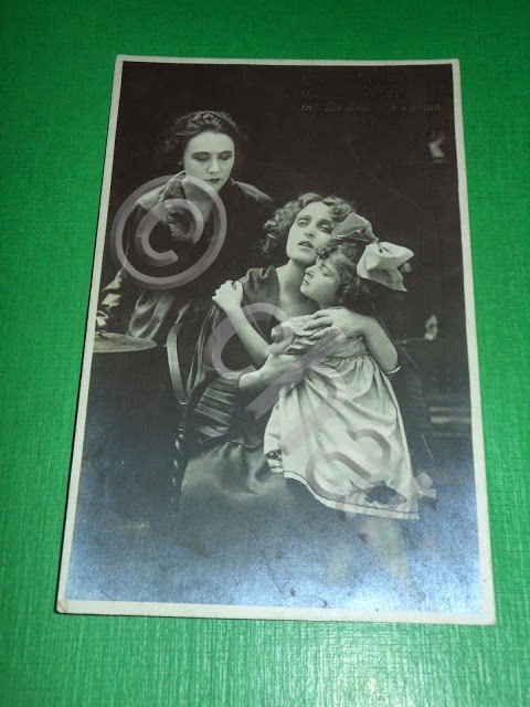 Cartolina Cinema Muto Pina Menichelli e Marcella Sabbatini in La …