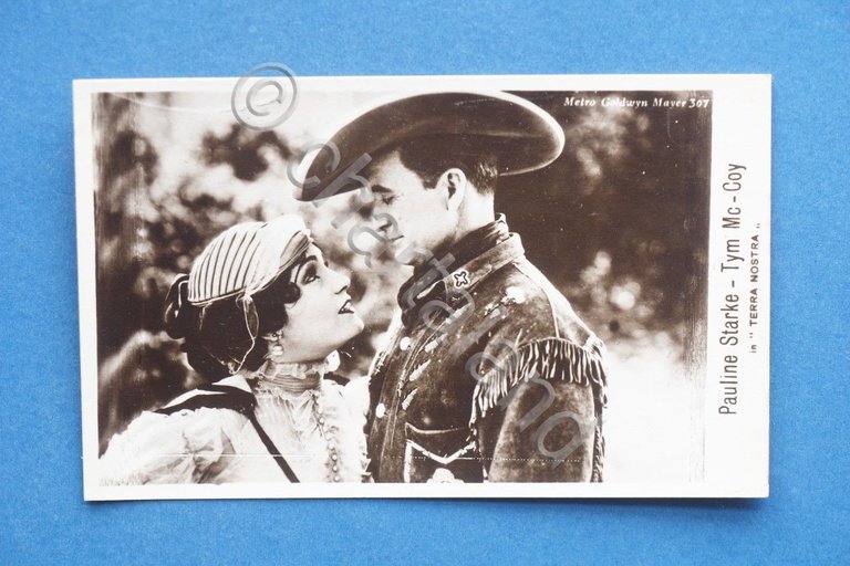 Cartolina Cinema Muto Tim McCoy - Pauline Starke - Film …