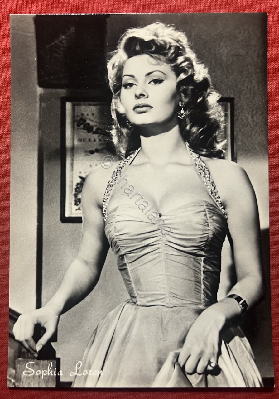 Cartolina Cinema Teatro - Attrice Sophia Loren - 1950 ca.