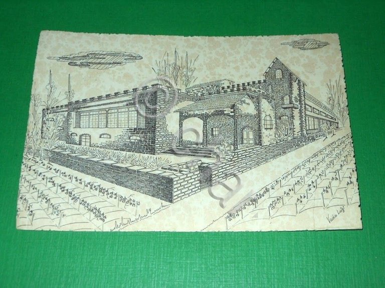 Cartolina Cioccaro di Penango - Ristorante Da Beppe 1970.