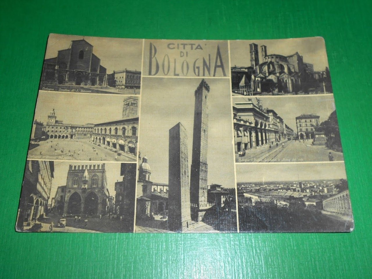 Cartolina Città di Bologna - Vedute diverse 1963.
