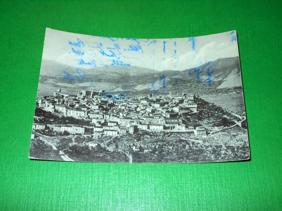 Cartolina Città di Taggiano ( Salerno ) - Panorama 1955.
