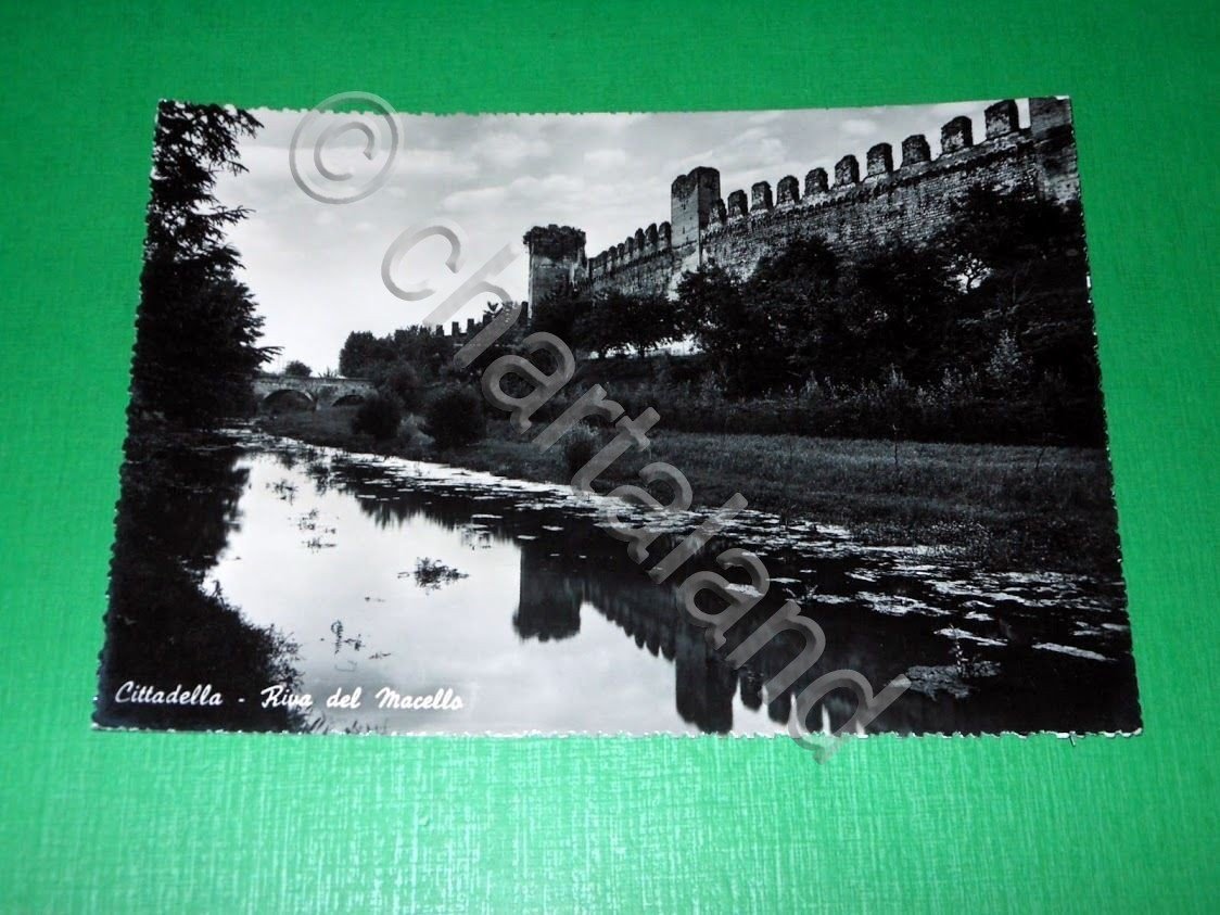 Cartolina Cittadella - Riva del Macello 1950 ca.