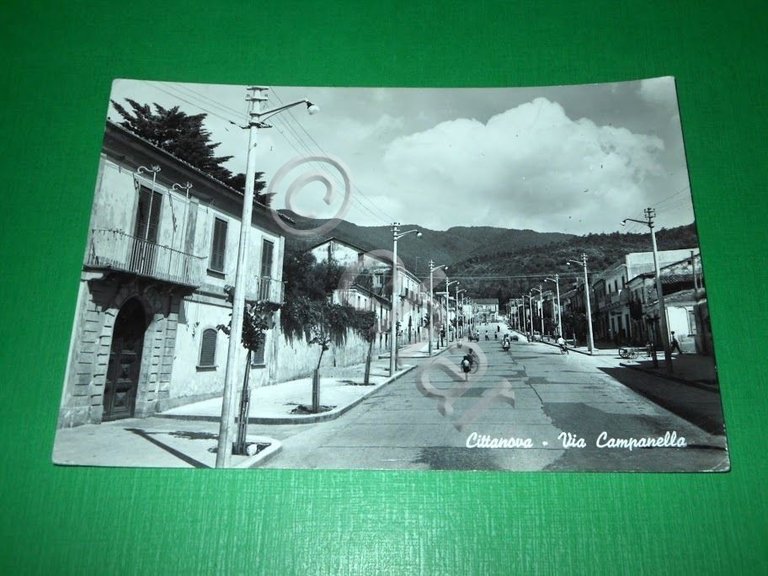 Cartolina Cittanova ( Reggio Calabria ) - Via Campanella 1955 …