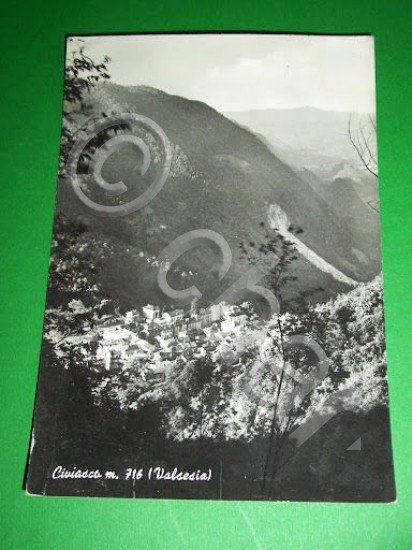 Cartolina Civiasco ( Valsesia ) - Panorama 1964.