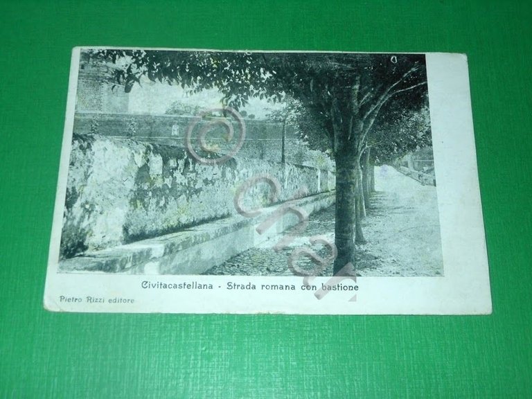 Cartolina Civita Castellana - Strada romana con bastione 1906