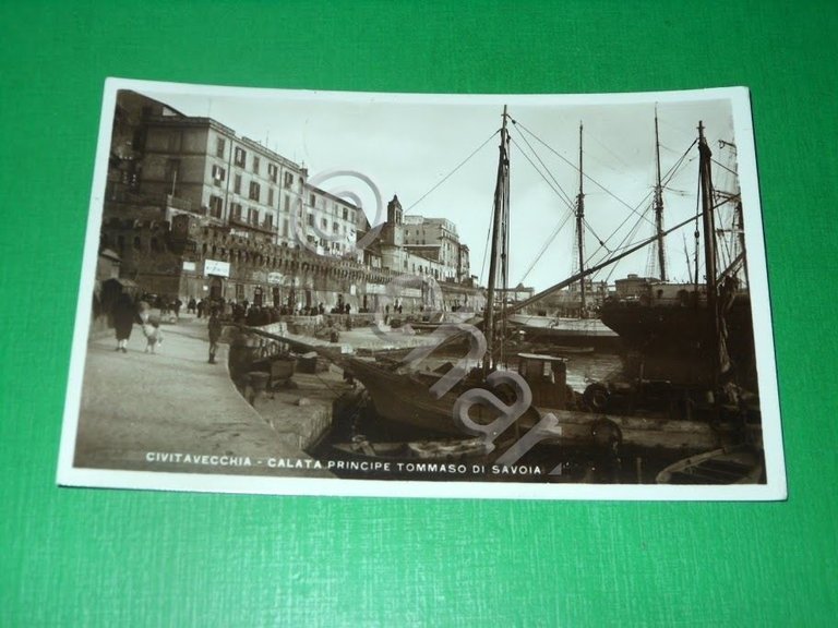Cartolina Civitavecchia - Calata Principe Tommaso di Savoia 1935 | Immagine Gallery 2