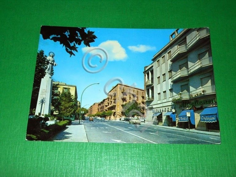 Cartolina Civitavecchia - Largo M. D'Ardia e Via Matteotti 1977.