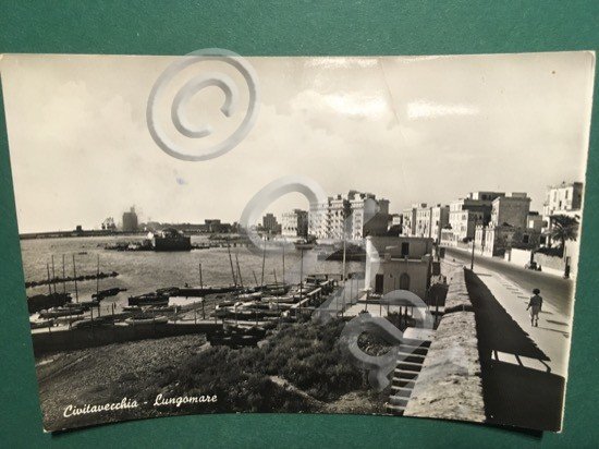Cartolina Civitavecchia - Lungomare - 1964