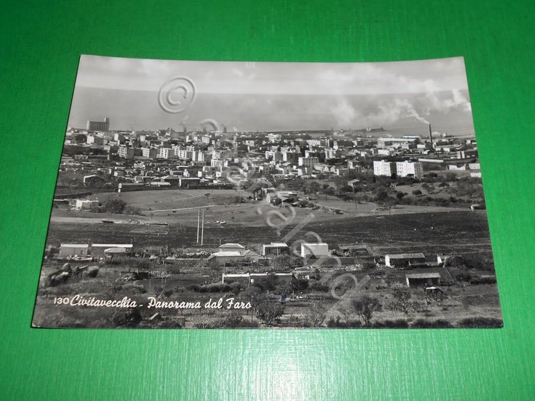 Cartolina Civitavecchia - Panorama dal Faro 1950 ca.