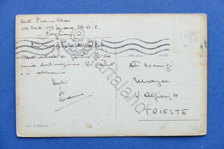 Cartolina Civitavecchia - Piazza Vittorio Emanuele e Cattedrale - 1943. | Immagine Gallery 4