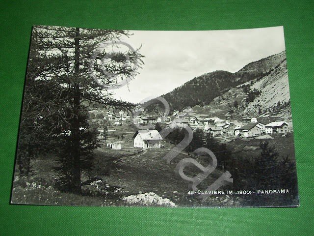 Cartolina Claviere -- Panorama -- 1951