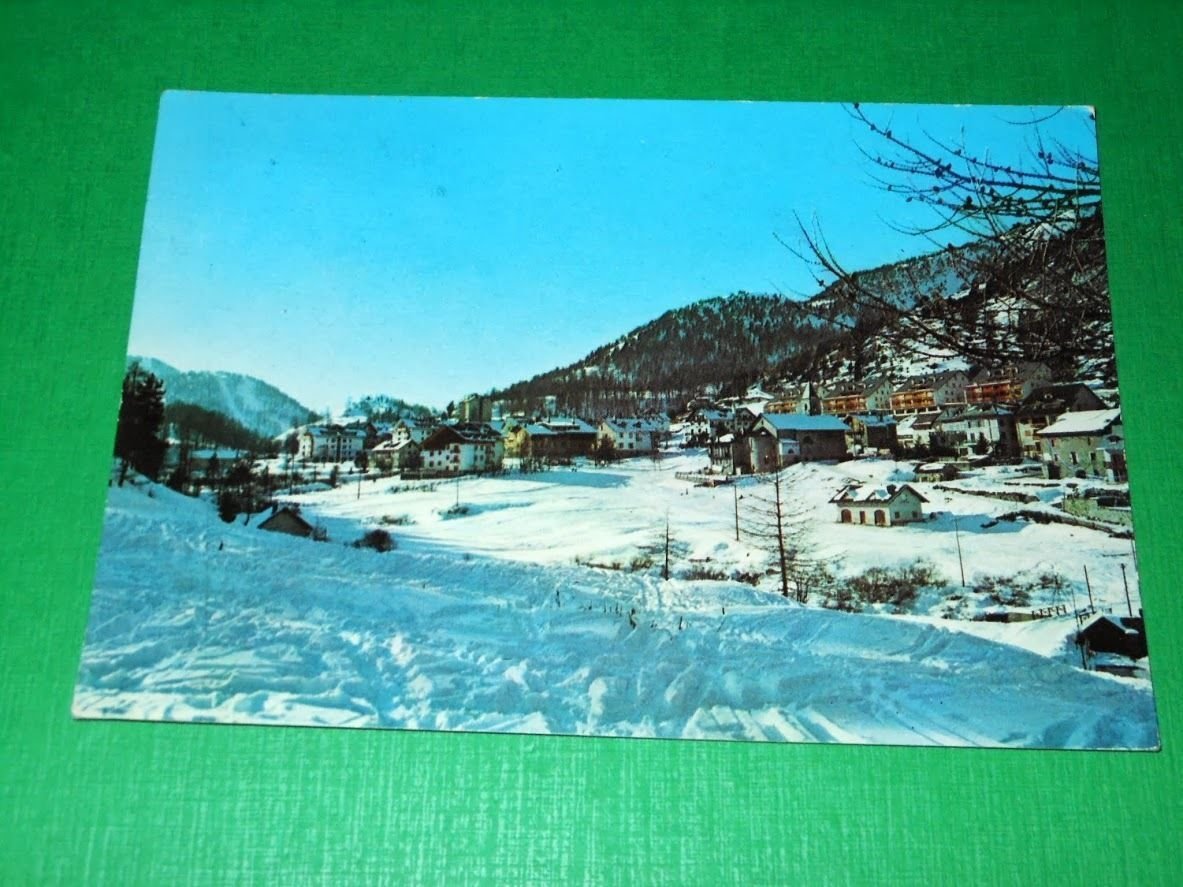 Cartolina Claviere - Panorama 1979.
