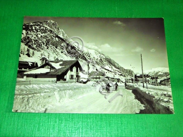 Cartolina Clavieres - Scorcio panoramico 1950 ca