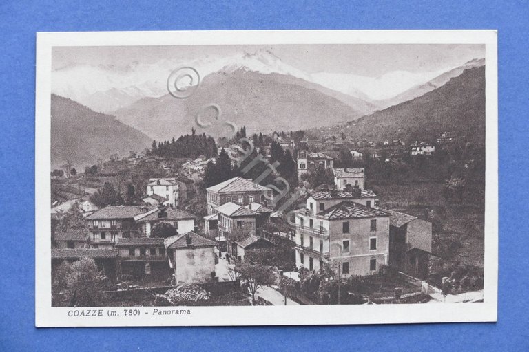 Cartolina Coazze - Panorama - 1920 ca.