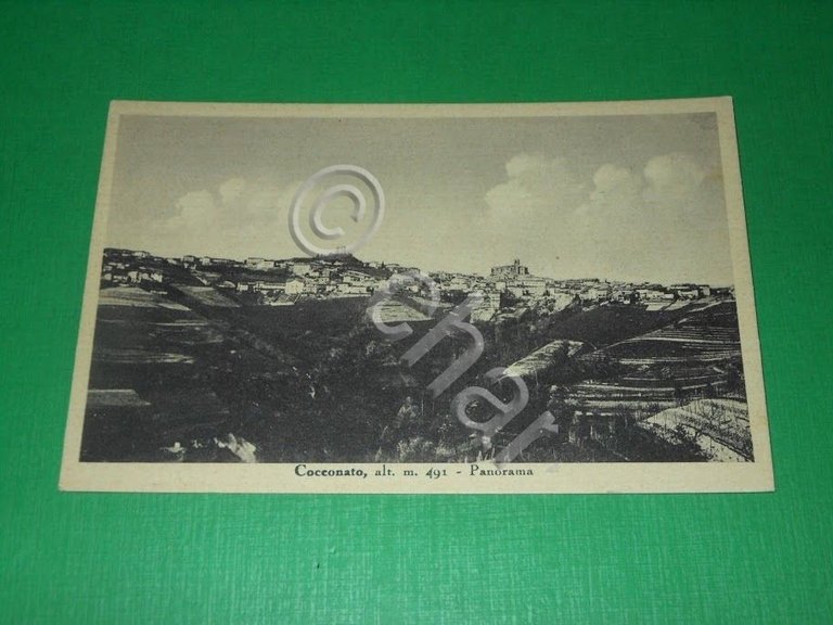 Cartolina Cocconato ( Asti ) - Panorama 1940