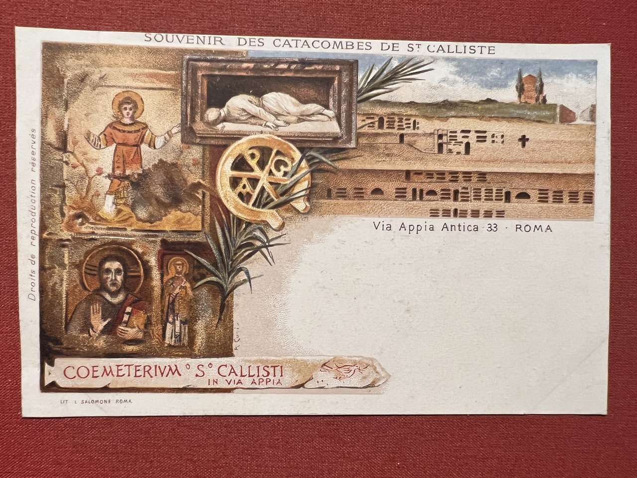 Cartolina Coemeterium S. Callisti - Via Appia Antica - Roma …