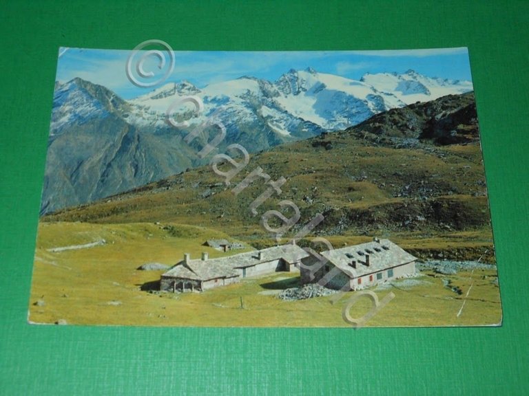 Cartolina Cogne - Rifugio Vitt. Sella nella conca del Lauson …