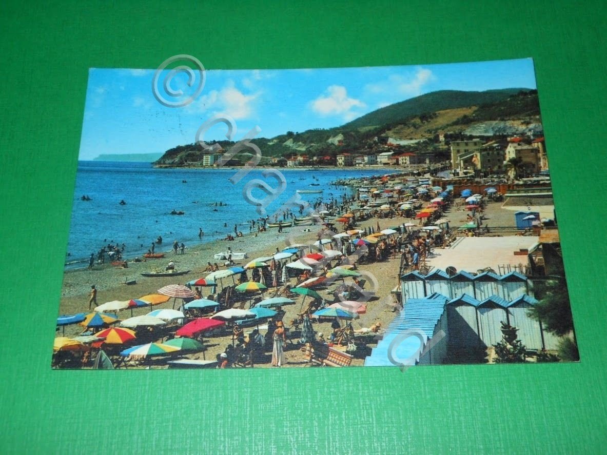 Cartolina Cogoleto - Spiaggia 1966.