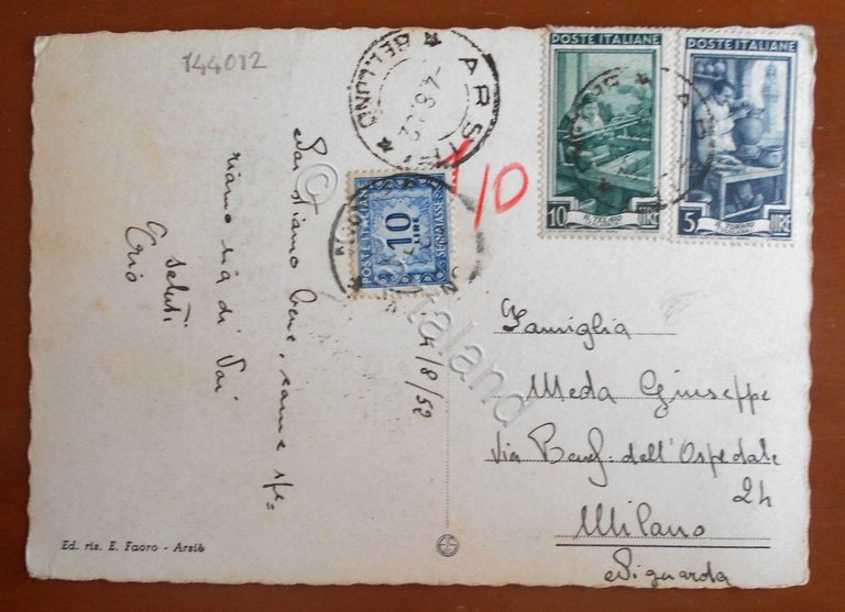 Cartolina Col Perer D' Arsie' - Chiesetta di S. Giuseppe …