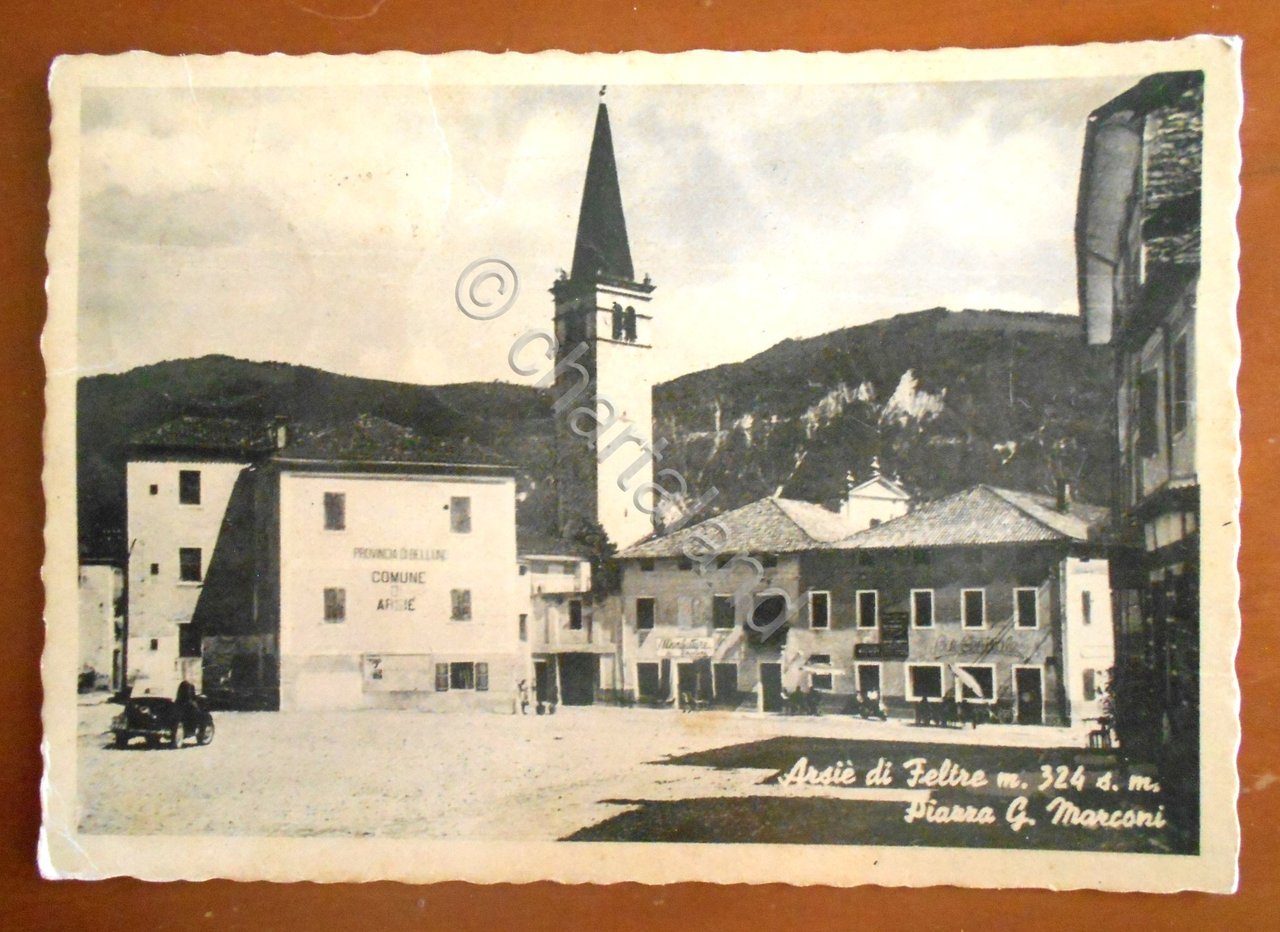 Cartolina Col Perer D' Arsie' m. 324 s.m. - Piazza …