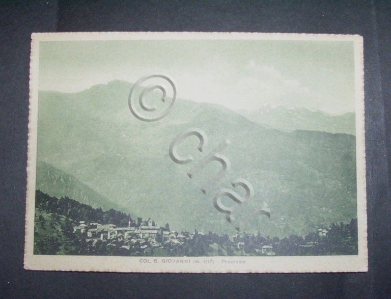 Cartolina Col S. Giovanni - Panorama 1930 ca