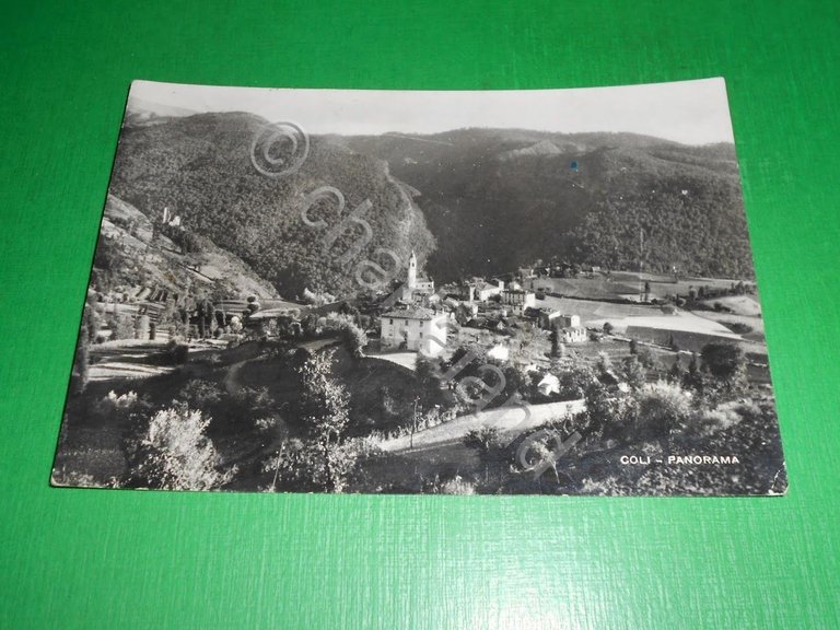 Cartolina Coli ( Piacenza ) - Panorama 1950