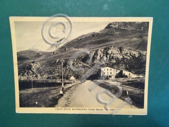 Cartolina Colle Della Maddalena Valle Stura - 1930 ca.