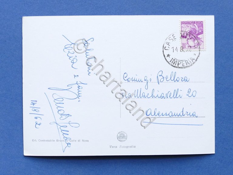 Cartolina Colle di Nava - Albergo Sorriso - Varie vedute …