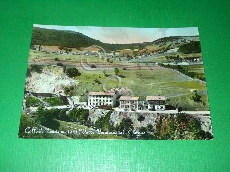 Cartolina Colle di Tenda ( Valle Vermenagna ) - Confine …