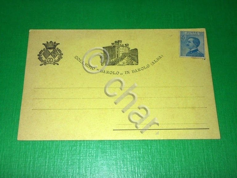 Cartolina Collegio "Barolo" in Barolo ( Alba / Cuneo ) …