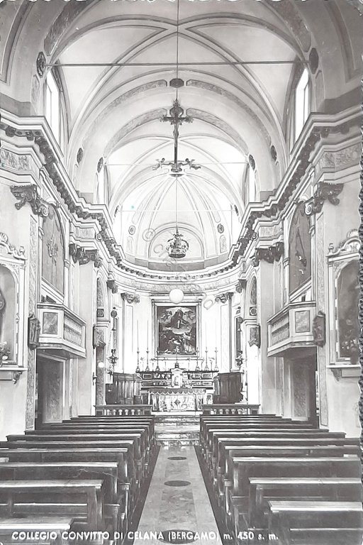 Cartolina Collegio Convitto di Celana - Bergamo - 1960