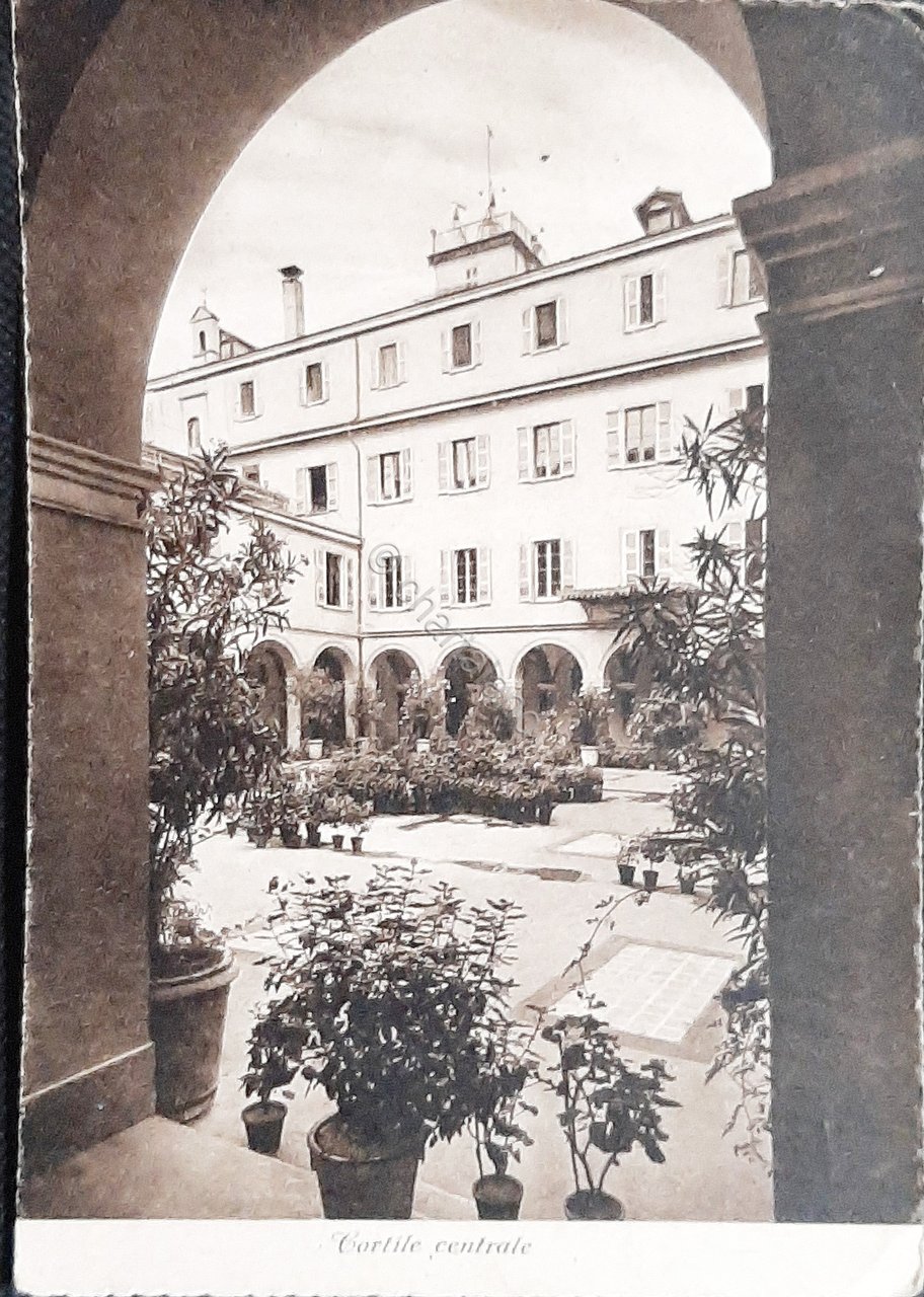 Cartolina Collegio Mellerio Rosmini - Cortile Centrale - Domodossola - …