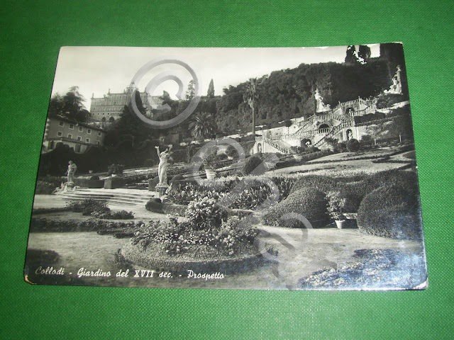Cartolina Collodi - Giardino del XVII sec. - Prospetto 1956