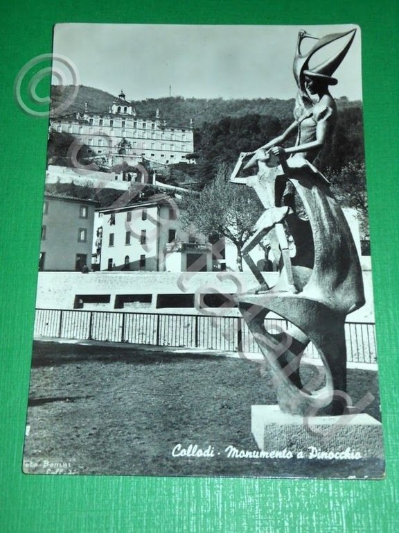 Cartolina Collodi - Monumento a Pinocchio 1956