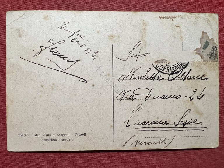 Cartolina Coloniale - Libia - Una Capanna araba - 1933