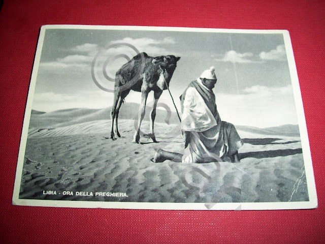 Cartolina colonie Libia - Ora della preghiera 1940 ca.