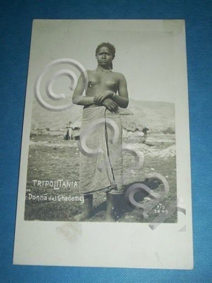 Cartolina Colonie Tripoli - Donna del Ghadames 1910 ca.