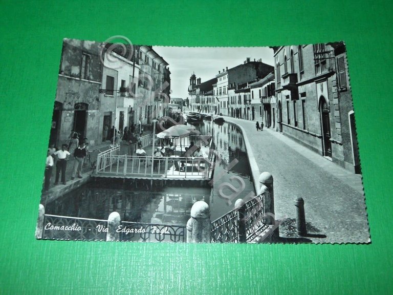 Cartolina Comacchio - Via Edgardo Fogli 1969