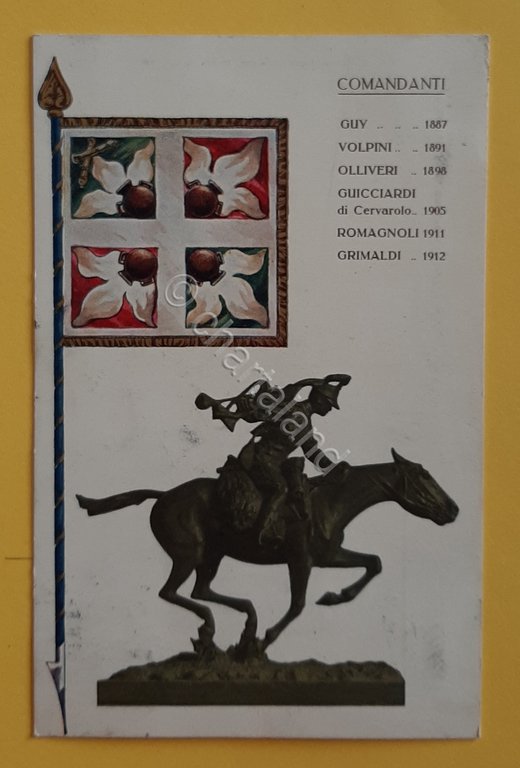 Cartolina Comandanti - Guy Volpini Olliveri Romagnoli Grimaldi - 1914